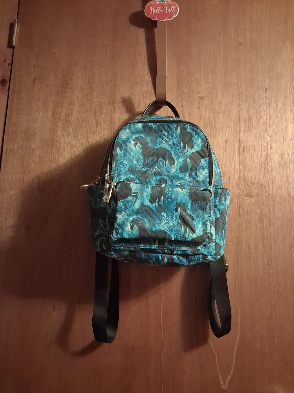 Teal Horse Print Mini Backpack - Men Bags
